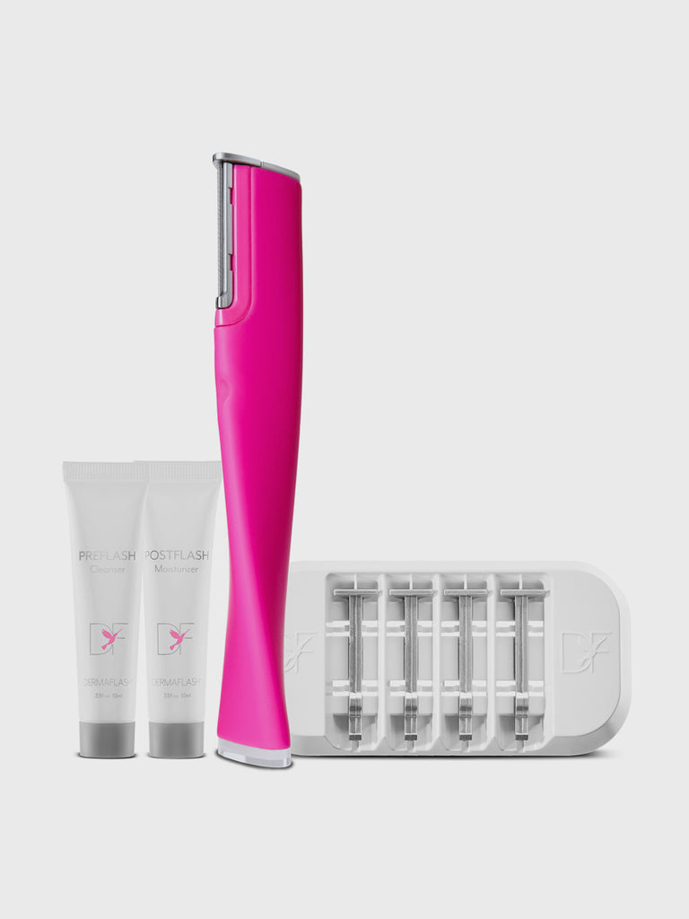 DERMAFLASH Luxe Dermaplaning 2024 and Exfoliating Tool with Sonic Edge Technology